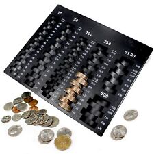 Coin Sorting Tray – Bank Teller Change Counter Coin Counting and Sorting Tray...