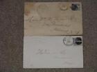 Postal History covers- Scott# 114 (2), 1 has Carrier Cancel, stamp crease Item C