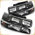 Pair Front Headlight Assembly For 2000-06 Chevy Suburban 1500 2500 V8 LH + RH