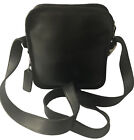 Vintage Coach Kit Camera Black Leather Shoulder Bag 9817