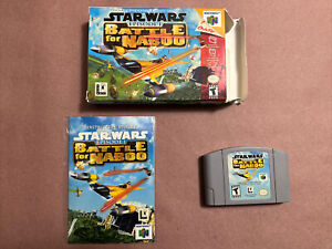 Star Wars Episode 1 Battle for Naboo N64 Nintendo 64 Game CIB Complete In Box