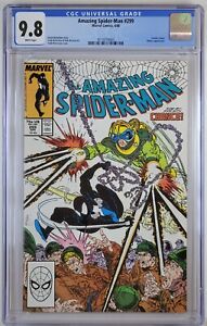 AMAZING SPIDER-MAN 299 CGC 9.8 1st VENOM CAMEO WHITE PAGES Marvel Comics 1988