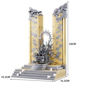 1146PCS Movie Series Game Of Thrones Metal Iron Seat Building Blocks Brick Toys
