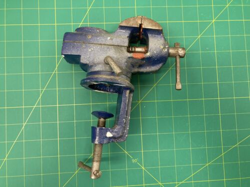 Vintage Mini Small Clamp On Tabletop Vise For Jewelry Or Hobby 2