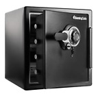 Fireproof Waterproof Safe Dial Lock Home Office Security Box 1.23 Cu Ft