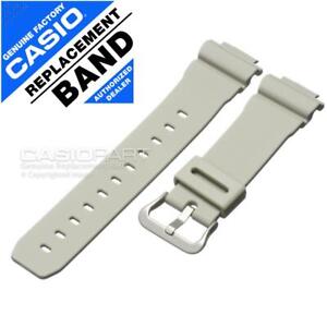 Genuine Casio Watch Band for G-Shock DW-5600M-8 Military Light Grey Rubber Strap
