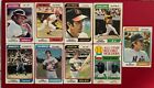 Vintage Lot of 9 - 1974 Topps Baseball Cards, STARS -Good condition-see pictures