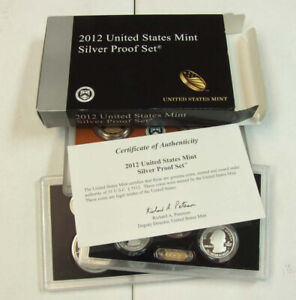 2012 United States Silver Proof Set W Box and COA
