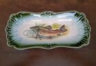 VINTAGE BLAKENEY ENGLAND IRONSTONE TRAY PLATTER WITH TROUT FISH DECORATION