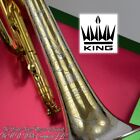 Vintage King H. N. White Silversonic Master Cornet Original Gold Plate