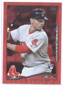 New ListingMOOKIE BETTS 2014 TOPPS UPDATE #US-26 ROOKIE RED HOT FOIL RED SOX RC