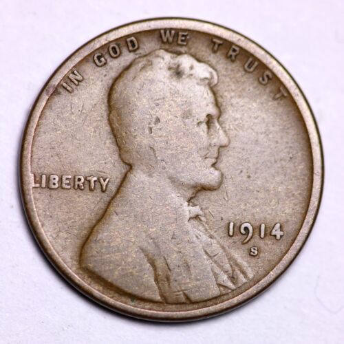 1914-S Lincoln Wheat Cent Penny LOWEST PRICES ON THE BAY!  FREE SHIPPING!
