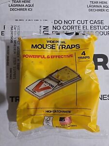 Victor Easy Set Mouse Trap 4 Pack M033 - Wooden Easy Set Mouse Trap - Prebaited