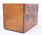 Primitive Vtg Antique Wood Crate Old Store Box 12x8 D. Bros St. Cloud Wisconsin