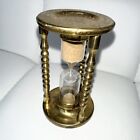 Vintage Brass Cronus Small Table Top Sand Timer Hourglass Made In England