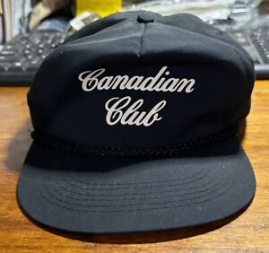 Vintage 1990's Canadian Club Whiskey Capital Rope Snapback Baseball Hat Cap #FG