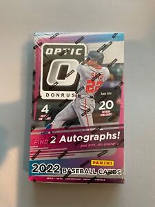 2022 Panini Donruss Optic Baseball Card Hobby Box Factory Sealed 2 Autos