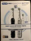 2 Pack Oral-B Electric Toothbrush ProAdvantage Deep Clean Battery Powered