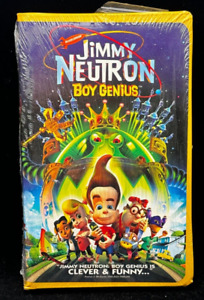 Jimmy Neutron Boy Genius VHS Tape Clamshell Nickelodeon Sealed New