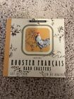 Williams Sonoma Rooster Francais Hard Coasters ~Set of 4 - New