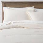 Full/Queen Cotton Tassel Border Comforter & Sham Set Off-White - Threshold