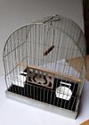 Hendryx Bird House Cage Metal with Swing and Stick Vintage mid century Pre Owned