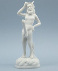 Satyr Faun Ancient Greek Roman Mythology Marble Cast Sculpture