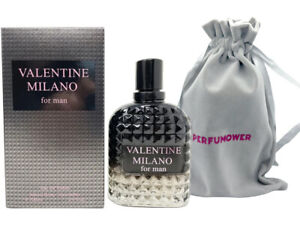 Perfume for Men Valentine Milano Toilette 3.4 Fl.oz EDT Best Gift with Pouch