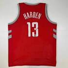 Facsimile Autographed James Harden Houston Red Reprint Jersey Size Men's XL