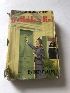 CONNIE BLAIR THE RIDDLE IN RED by BETSY ALLEN Grosset Dunlap 1948 HC