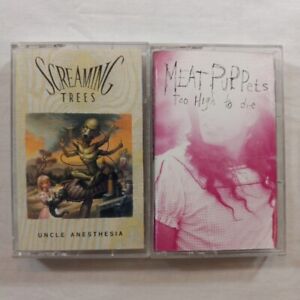 Cassette Grunge Screaming trees Meat Puppets Lot of 2 Alternative 90s Too High
