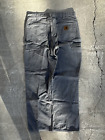 Vintage Carhartt Canvas Double Knee Carpenter Work pants size 34x32 Perfect Fade