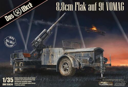 1/35 Das Werk #35024 8.8cm Flak On 9t Vomag Chassis