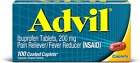 Advil Coated Tablets Pain Reliever and Fever Reducer, Ibuprofen 200Mg