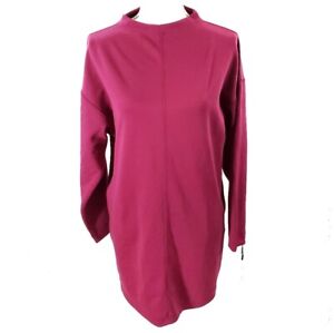 Prologue Pink Mock Neck Scuba Long Sleeve Mini Dress Size Small