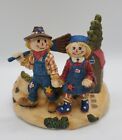 Yankee Candle Scarecrows Hill Couple Jar Candle Topper Lid Fall Autumn