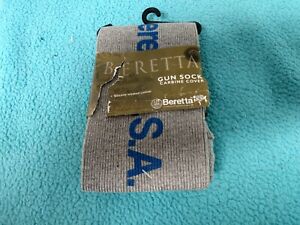 Beretta Grey Gun Sock Silicone Treated Cotton With Blue Logo