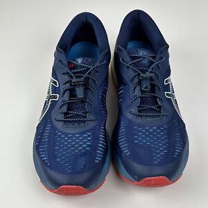 Asics Gel Kayano 25 Running Shoes Men 11 Blue Duomax Flyte Foam Sneaker 1011A019