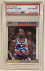 1987-88 Fleer MOSES MALONE Autograph Signed Basketball Card #69 PSA/DNA Bullets