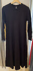 Vintage Helen HSU NY Long Sweater Dress sz XS no lining USA Dry Clean Only