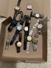 VINTAGE WATCH LOT FOR PARTS/REPAIRS OMEGA ACCUTRON SEIKO PULSAR MENS/WOMENS