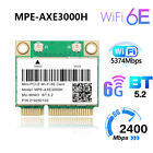 WiFi 6E Mini PCIE AXE3000 WiFi Card 802.11ax Bluetooth 5.2 Wireless Network Card