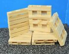 WOODEN PALLETS ( SIX ) 1:24 (G) SCALE  READY FOR DISPLAY!