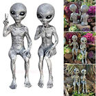 Realistic Space Alien Statue Martian Garden Figurine Set Home Decoration Outdoor