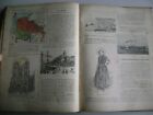 Fr Actress Estate - Antique French ATLAS Lots of Maps Engravings Plates 1900s