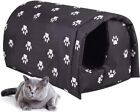 Cat House for Outdoor Cats, Weatherproof and Insulated Feral Cat House