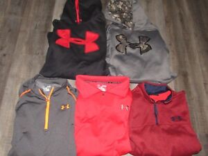 All UNDER ARMOUR Mens XL Hoodie Hooded Sweatshirt Athletic Shirt Lot COLD GEAR