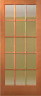 1 Lite 10 Lite or 15 Lite Hemlock Solid Exterior French Doors Patio Door Slabs