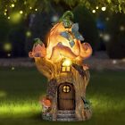 Fairy Garden Accessories Outdoor Statues, Mushroom House Decor,Large Gnome Solar
