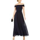 Adrianna Papell Womens Chiffon Off-The-Shoulders Evening Dress Gown BHFO 4317